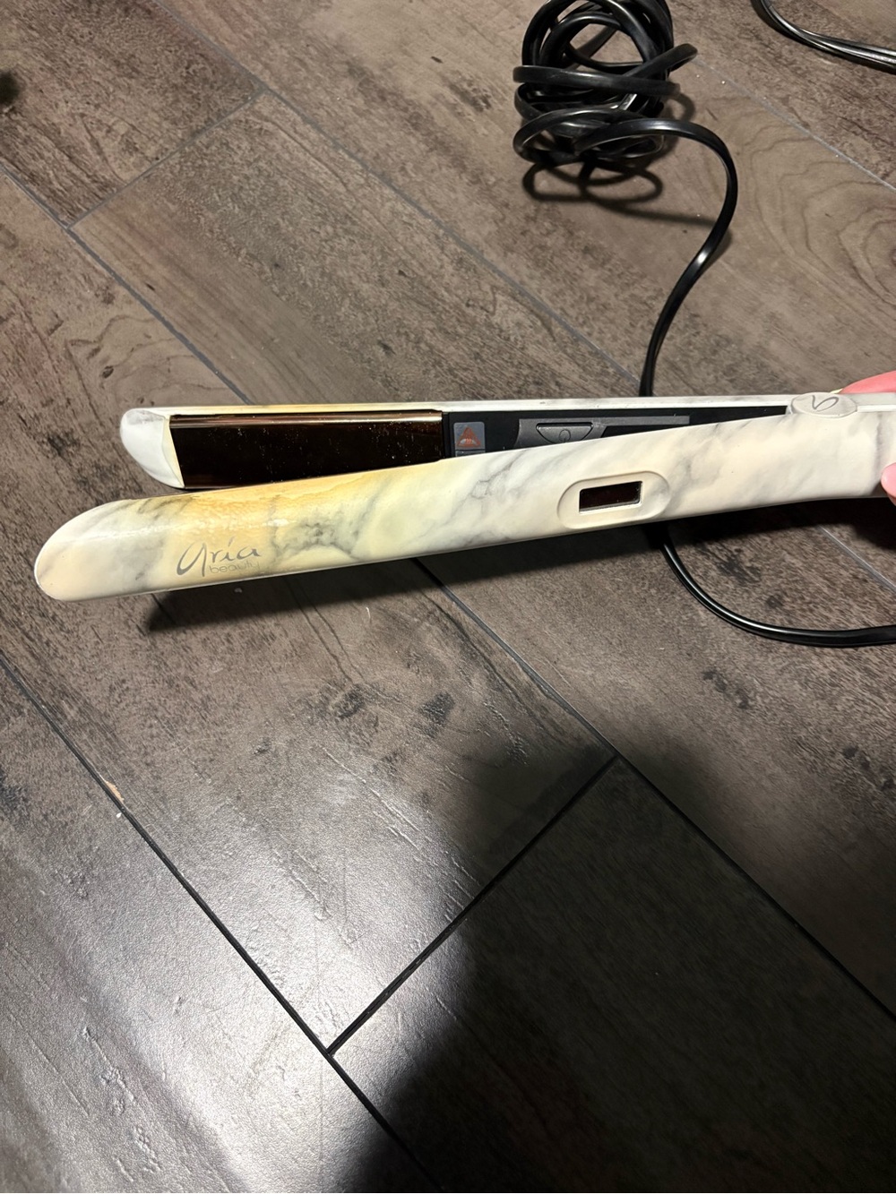 White Marble Ceramic Hair Straightener